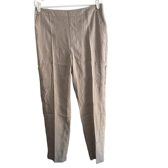 Chicos Women SZ 0.5T US 6T Dusty Taupe Pull On Relaxed Cargo Ankle Pants NWT - Picture 1 of 11
